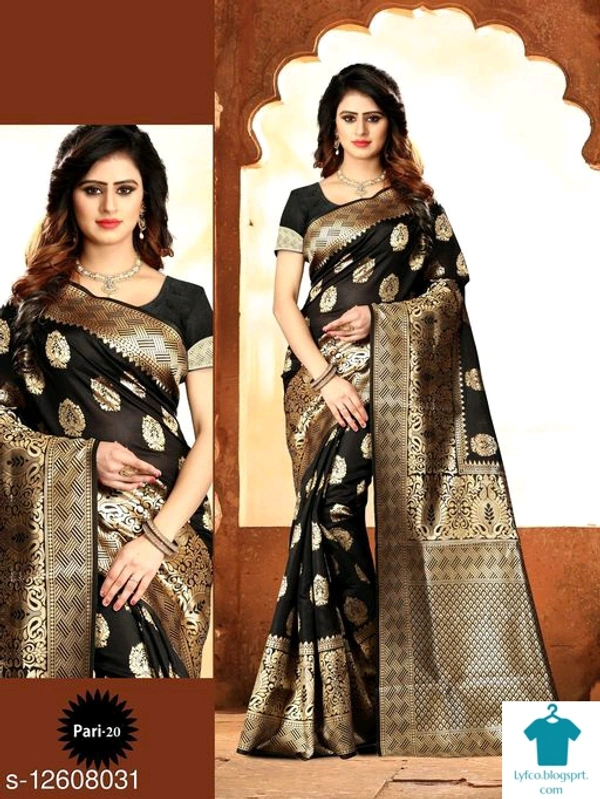 Product Name: *Abhisarika Sensational Sarees*Saree Fabric: Banarasi SilkBlouse: Running BlouseBlouse Fabric: Banarasi SilkPattern: Woven DesignBlouse Pattern: Woven DesignMultipack: Single - Free size