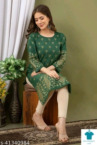 Product Name: *Chitrarekha Petite Kurtis*Fabric: CottonSleeve Length: Three-Quarter SleevesPattern: PrintedCombo of: Single - Size- L
