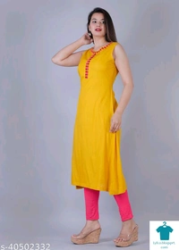 Product Name: *Aakarsha Refined Kurtis*Fabric: CottonSleeve Length: Three-Quarter SleevesPattern: PrintedCombo of: Combo of 2 - size- S
