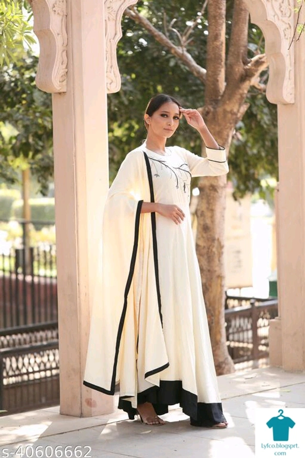Product Name: *Kurti *Fabric: RayonSleeve Length: Three-Quarter SleevesPattern: EmbroideredCombo of: Single - size- XXL