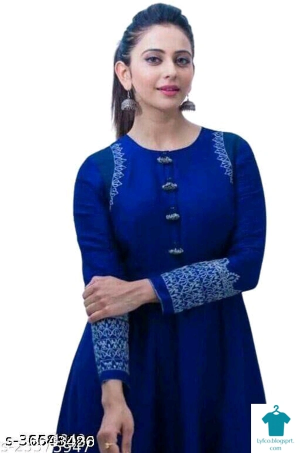 Product Name: *Adrika Ensemble Kurtis*Fabric: RayonSleeve Length: Three-Quarter SleevesPattern: PrintedCombo of: Single - size- XL