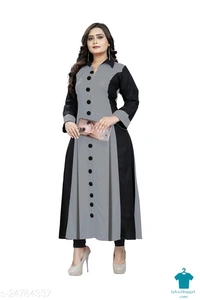 Product Name: *Adrika Petite Kurtis*Fabric: RayonSleeve Length: Long SleevesPattern: ColorblockedCombo of: Single - colour- Turquoise, size- XL