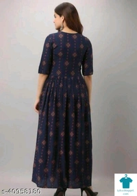Product Name: *Abhisarika Drishya Kurtis*Fabric: RayonSleeve Length: Three-Quarter SleevesPattern: PrintedCombo of: Single - size- M