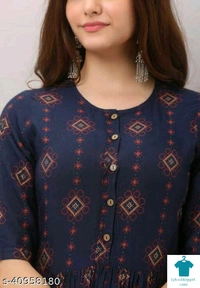 Product Name: *Abhisarika Drishya Kurtis*Fabric: RayonSleeve Length: Three-Quarter SleevesPattern: PrintedCombo of: Single - size- XL