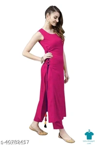Product Name: *Kashvi Voguish Kurtis*Fabric: RayonSleeve Length: SleevelessPattern: SolidCombo of: Single - colour- Yellow, size- L