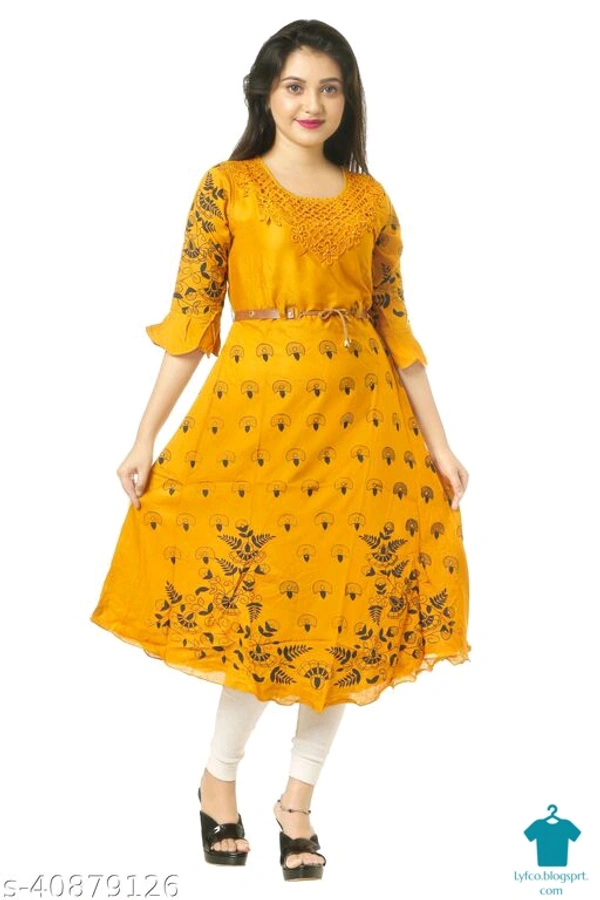Product Name: *Adrika Attractive Kurtis*Fabric: CottonSleeve Length: Long SleevesPattern: EmbroideredCombo of: Single - size- Free Size (Bust Size: 20 in, Size Length: 44 in) 