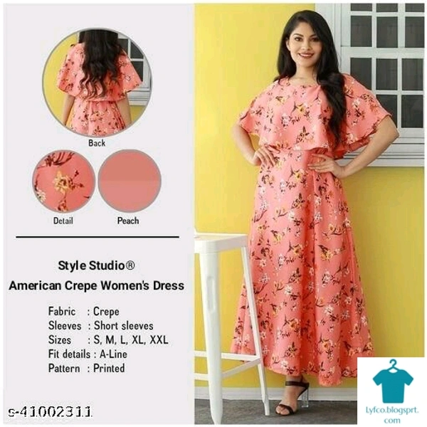 Product Name: *Charvi Fabulous Kurtis*Fabric: CrepeSleeve Length: Short SleevesPattern: PrintedCombo of: Single - colour- Yellow , size- XXXL