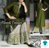 Adrika Graceful Women Kurta SetsKurta Fabric: CottonBottomwear Fabric: CottonFabric: CottonSet Type: Kurta With BottomwearBottom Type: Pants - colour- yellow, size- XXL