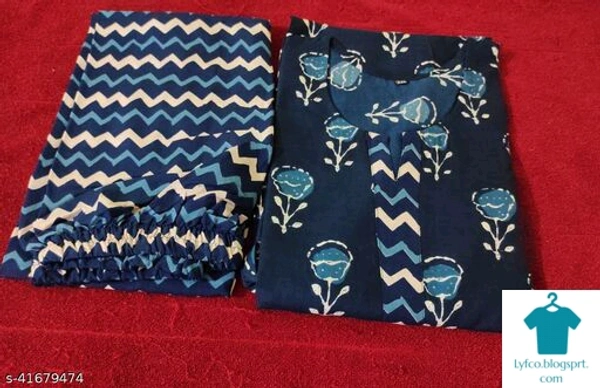 Product Name: *Adrika Drishya Women Kurta Sets*Kurta Fabric: RayonBottomwear Fabric: RayonFabric: RayonSleeve Length: Three-Quarter SleevesSet Type: Kurta With BottomwearBottom Type: PantsPattern: PrintedMultipack: Single - size- S