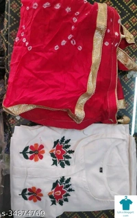 Product Name: *Wonmen Attractive Kurta with Plazo and Cotton Dupatta 222*Kurta Fabric: RayonBottomwear Fabric: RayonFabric: RayonSleeve Length: Three-Quarter SleevesSet Type: Kurta With Dupatta And BottomwearBottom Type: PalazzosPattern: SolidMultipack: Single - size- XXXL