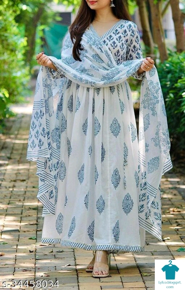 Product Name: *Aakarsha Alluring Women Kurta Sets*Kurta Fabric: RayonBottomwear Fabric: RayonFabric: RayonSleeve Length: Three-Quarter SleevesSet Type: Kurta With Dupatta And BottomwearBottom Type: PantsPattern: PrintedMultipack: Single - size- XXL