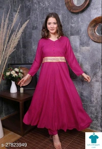 Product Name: *Abhisarika Fabulous Women Kurta Sets*Kurta Fabric: RayonBottomwear Fabric: RayonFabric: RayonSet Type: Kurta With Dupatta And BottomwearBottom Type: Pants - size- M