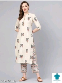 Product Name: *Charvi Graceful Women Kurta Sets*Kurta Fabric: RayonBottomwear Fabric: RayonFabric: RayonSet Type: Kurta With BottomwearBottom Type: Pants - size- L
