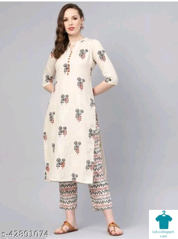 Product Name: *Charvi Graceful Women Kurta Sets*Kurta Fabric: RayonBottomwear Fabric: RayonFabric: RayonSet Type: Kurta With BottomwearBottom Type: Pants - size- XXL