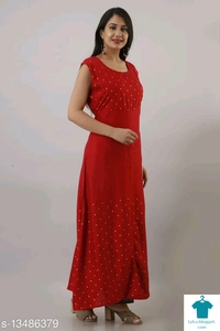 Product Name: *Front Slit Long Kurti with Palazzo*Kurta Fabric: RayonBottomwear Fabric: RayonFabric: RayonSet Type: Kurta With BottomwearBottom Type: PalazzosPattern: PrintedMultipack: Single - size- L