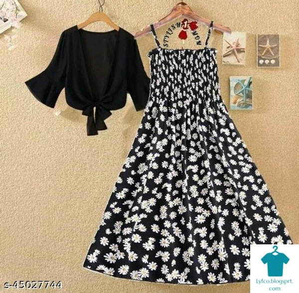 Product Name: *Trendy Fabulous Women Dresses*Fabric: CrepeMultipack: 1 - size- XL
