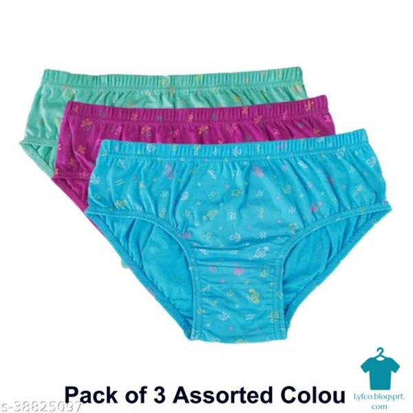 Product Name: *Women Trendy Printed Panty Pack of 3 (Assorted Colour)*Fabric: CottonPattern: PrintedMultipack: 3 - size- M