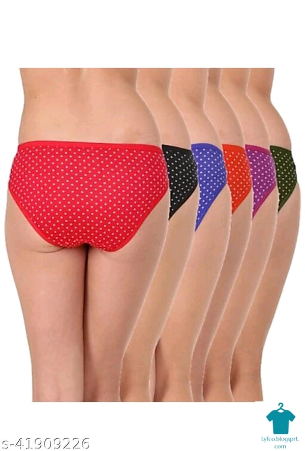 Product Name: *Stylish Women Briefs*Fabric: Cotton BlendPattern: Self-Design - size- S