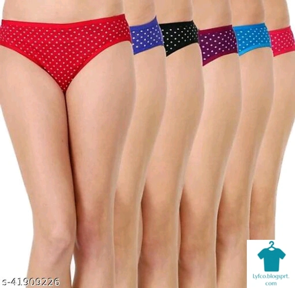 Product Name: *Stylish Women Briefs*Fabric: Cotton BlendPattern: Self-Design - size- S