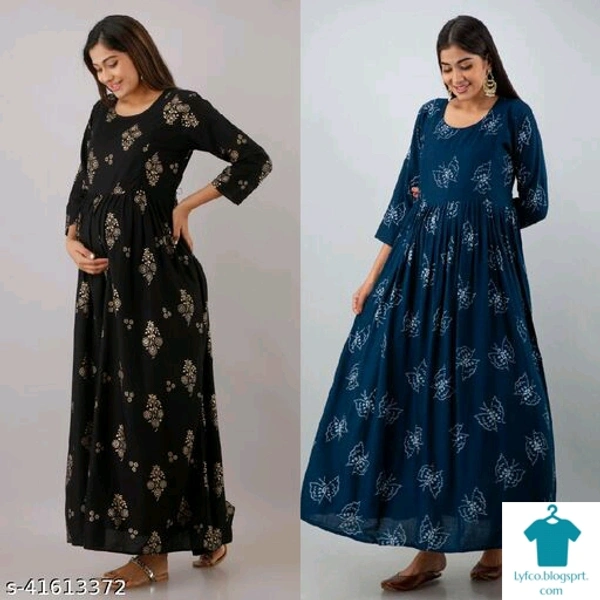 Product Name: *Classic Feeding Kurtis & Kurta Sets*Fabric: RayonBottomwear Fabric: No BottomwearBottom Type: No BottomwearSleeve Length: Three-Quarter SleevesStitch Type: StitchedFit/ Shape: MaternityPattern: PrintedCombo of: Combo of 2 - size- XXL