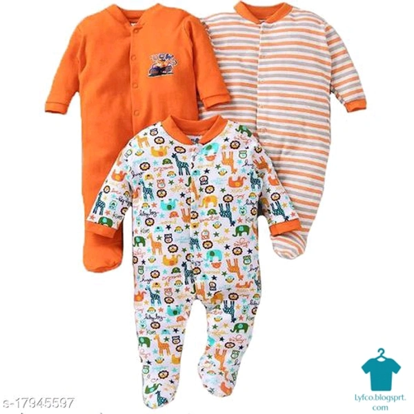 Product Name: *Flawsome Fancy Boys Onesies & Rompers*Fabric: CottonMultipack: 3 - size- 3-6 Months