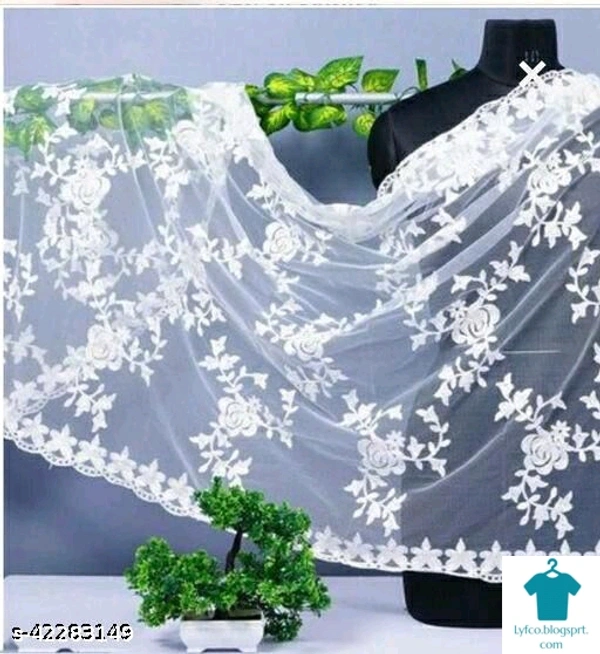 Checkout this latest DupattasProduct Name: *Miss Lady Fashion Soft Net (nylon) White Dupatta*Fabric: NetPattern: EmbroideredMultipack: 1Sizes:Free Size (Length Size: 2.25 m) Country of Origin: India - Free size