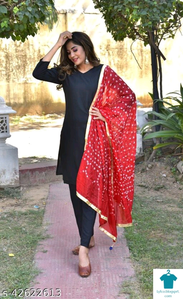 Checkout this latest DupattasProduct Name: *Classy Attractive Women Dupattas*Fabric: Art SilkPattern: Dyed/ WashedMultipack: 1Sizes:Free Size (Length Size: 2.15 m) Country of Origin: India - Free size