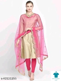 Checkout this latest DupattasProduct Name: *Ravishing Attractive Women Dupattas*Fabric: Super NetPattern: EmbellishedMultipack: 1Sizes:Free Size (Length Size: 2.35 m) Country of Origin: India - Free size