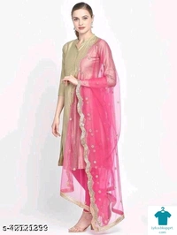 Checkout this latest DupattasProduct Name: *Ravishing Attractive Women Dupattas*Fabric: Super NetPattern: EmbellishedMultipack: 1Sizes:Free Size (Length Size: 2.35 m) Country of Origin: India - Free size