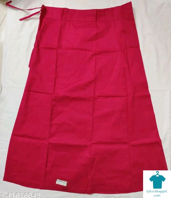 Checkout this latest PetticoatsProduct Name: *Sassy Women Petticoats*Fabric: CottonPattern: SolidMultipack: 1Sizes: Free Size (Waist Size: 20 in, Length Size: 37 in) Country of Origin: India - Free size