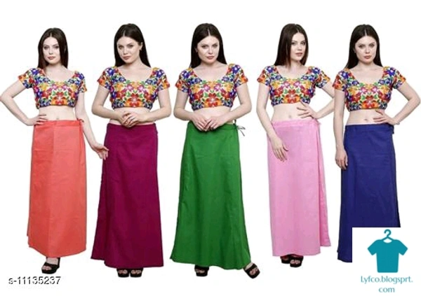 Checkout this latest PetticoatsProduct Name: *WOMENS PURE COTTON PETTICOAT*Fabric: CottonPattern: SolidMultipack: 5Sizes: 24, 26, 28, 30, 32, 34, 36, 38, 40, 42, Free Size (Length Size: 38 in) Country of Origin: India - 40