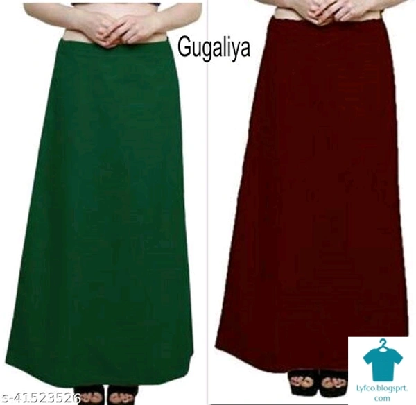 Checkout this latest PetticoatsProduct Name: *Petticoats*Fabric: CottonPattern: Dyed/ WashedMultipack: 2Sizes: 36, 38, 40, Free Size (Waist Size: 40 in, Length Size: 38 in) Country of Origin: India - 36