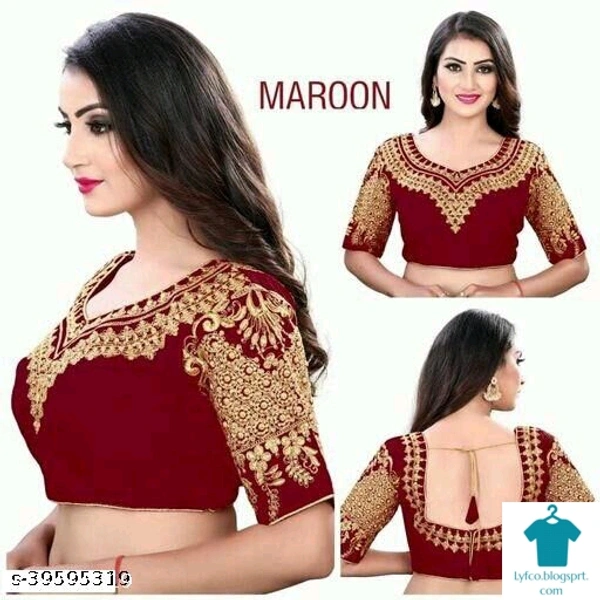 Checkout this latest BlousesProduct Name: *HEAVY EMBRODERY DESIGNED BLOUSE BY  R VARIETY*Fabric: SilkFabric: SilkSleeve Length: Long SleevesPattern: Embroidered - size- 38