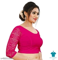Product Name: *Stylus Women Blouses*Fabric: LycraFabric: LycraSleeve Length: Three-Quarter Sleeves - size- L, colour- black