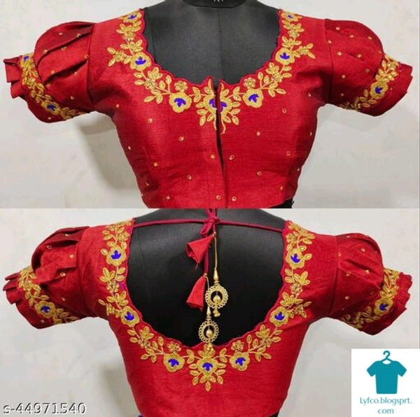 Product Name: *Hot & Fancy Heavy Work Bollywood Ethinic Blouse By Zoya*Fabric: PhantomFabric: PhantomSleeve Length: Short SleevesPattern: Embroidered - colour- Brown, size- 38