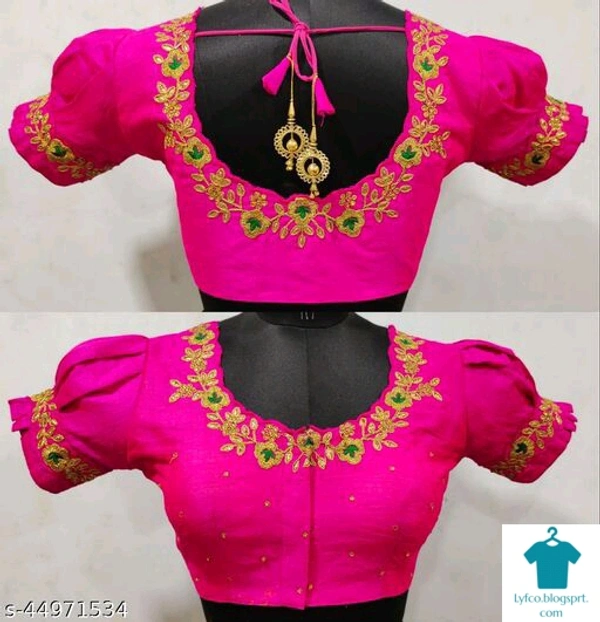 Product Name: *Hot & Fancy Heavy Work Bollywood Ethinic Blouse By Zoya*Fabric: PhantomFabric: PhantomSleeve Length: Short SleevesPattern: Embroidered - colour- Brown, size- 38
