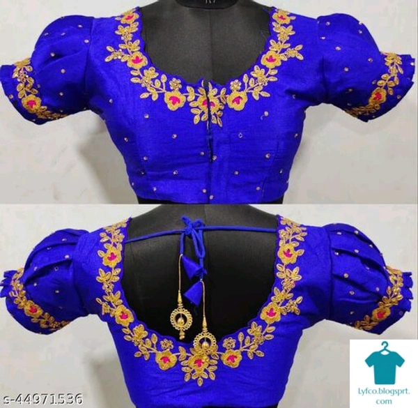 Product Name: *Hot & Fancy Heavy Work Bollywood Ethinic Blouse By Zoya*Fabric: PhantomFabric: PhantomSleeve Length: Short SleevesPattern: Embroidered - colour- Brown, size- 38