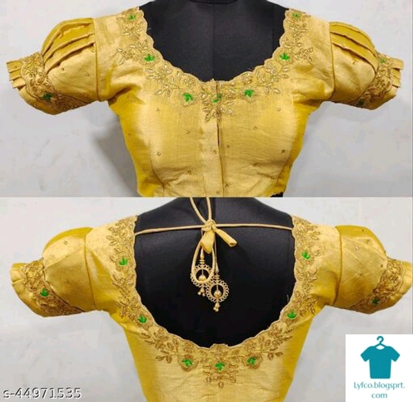 Product Name: *Hot & Fancy Heavy Work Bollywood Ethinic Blouse By Zoya*Fabric: PhantomFabric: PhantomSleeve Length: Short SleevesPattern: Embroidered - colour- Brown, size- 38