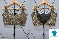 Product Name: *New Women Blouses*Fabric: Art SilkFabric: Art SilkSleeve Length: Short SleevesPattern: Embellished - colour- Black