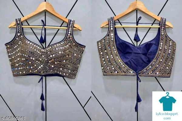 Product Name: *New Women Blouses*Fabric: Art SilkFabric: Art SilkSleeve Length: Short SleevesPattern: Embellished - colour- Black