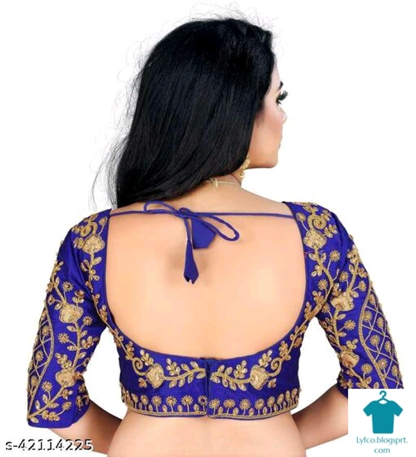 Product Name: *Amrutam Fashion Designer Studio Designer Silk White Color Embroidery Ready made Blouse Piece *Fabric: SilkFabric: SilkSleeve Length: Short SleevesPattern: Embroidered - colour- Pink, size- 38
