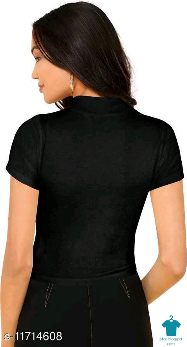 Product Name: *Women's Cotton High Neck Top*Fabric: Cotton BlendSleeve Length: Short SleevesPattern: SolidMultipack: 1 - size- XL
