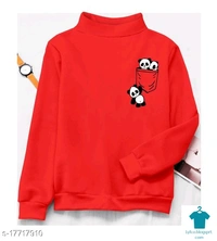 ☄️Urbane Glamorous Women Tops & TunicsFabric: CottonSleeve Length: Long SleevesPattern: PrintedMultipack: 1 - size- L, colour- Red