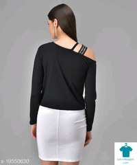 Product Name: *Black Jesse Jackson Printed Single Shoulder Full Sleeve Top*Fabric: ViscoseSleeve Length: Long SleevesPattern: PrintedMultipack: 1 - size- L