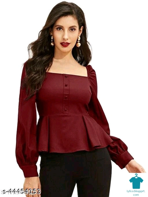 Product Name: *Classic Retro Women Tops & Tunics*Fabric: Lycra - size- S
