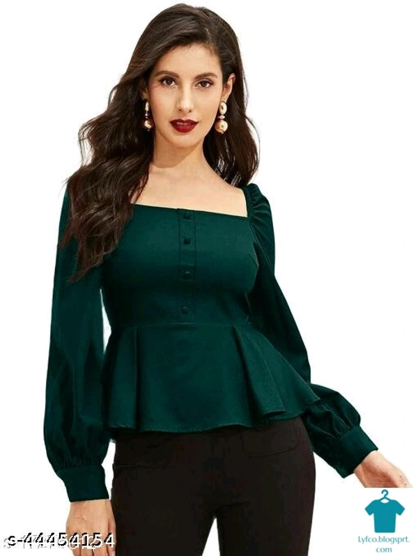 Product Name: *Classic Retro Women Tops & Tunics*Fabric: Lycra - size- S