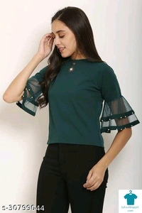 Product Name: *Comfy Sensational Women Tops & Tunics*Fabric: Net - size- XL
