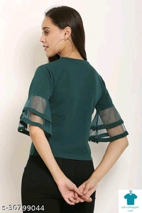 Product Name: *Comfy Sensational Women Tops & Tunics*Fabric: Net - size- XL