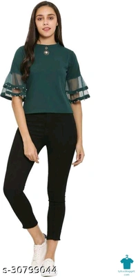 Product Name: *Comfy Sensational Women Tops & Tunics*Fabric: Net - size- XXL