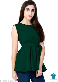 Product Name: *Comfy Latest Women Tops & Tunics*Fabric: RayonSleeve Length: Short SleevesPattern: SolidMultipack: 1 - size- S